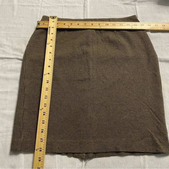 J. Jill skirt Ponte pencil brown black SZ XS. Worn Once - Picture 5 of 10